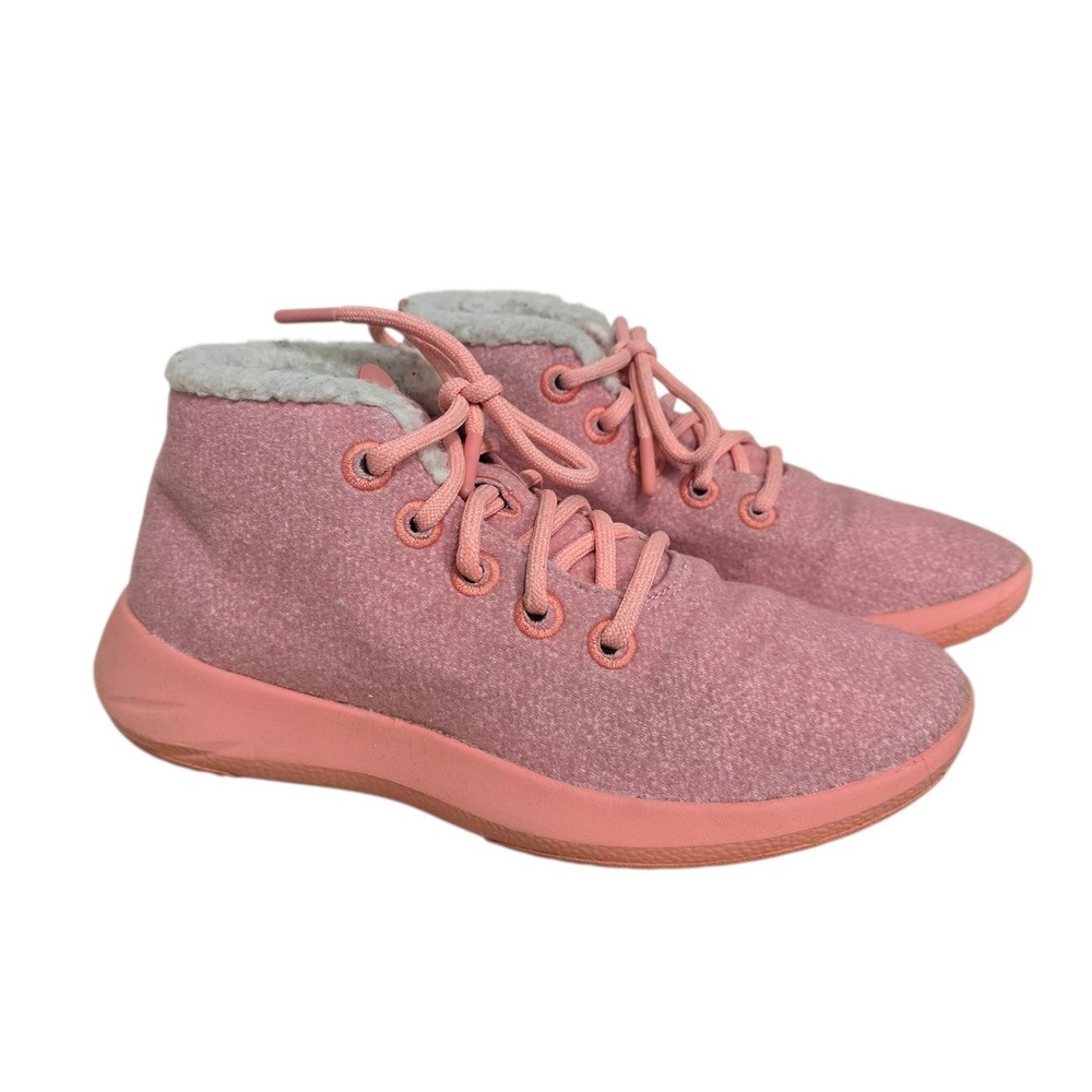 Allbirds Womens Wool Runner-up Mizzle Pink Mid Top‎ Sneakers Size 8 WRUMW8